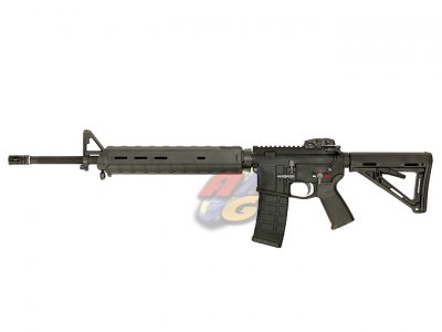 AG Custom G&P X Magpul PTS 20 Inch Rifle Length MOE Gas Blowback Rifle (BK)