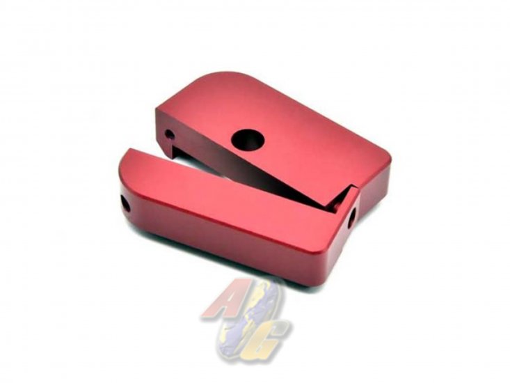 AIP CNC Puzzle Magazine Base For Tokyo Marui Hi-Capa Series GBB ( Red ) - Click Image to Close