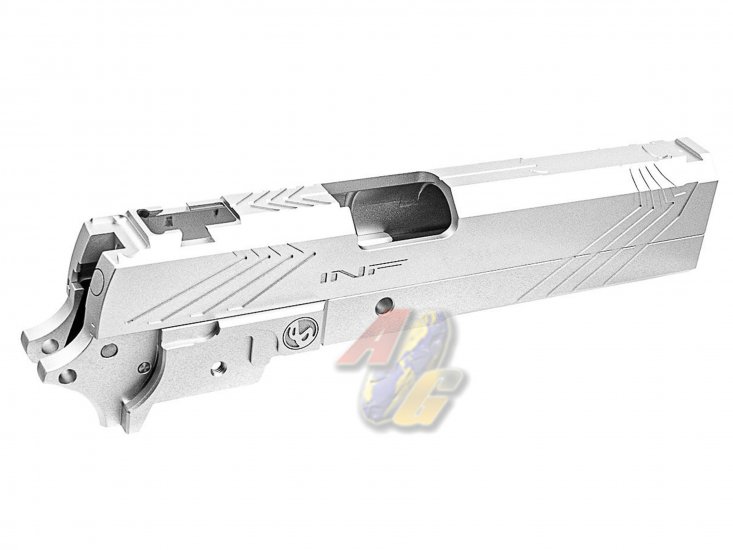 Tiger Soul INF Style Venom Slide and Frame Kit Set For Tokyo Marui Hi-Capa Series GBB ( Silver ) - Click Image to Close