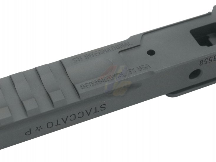 --Out of Stock--Nova CNC Aluminum STI Staccato-P 9mm Kit For Tokyo Marui Hi-Capa Series GBB ( Titanium Grey ) - Click Image to Close