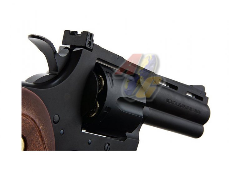 Tanaka Python 357 R-Model 4 Inch Heavy Weight Gas Revolver ( Black ) - Click Image to Close