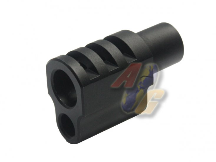 --Out of Stock--Airsoft Surgeon Punisher Compensator For Tokyo Marui M1911 Series GBB ( Style 1/ Black ) - Click Image to Close