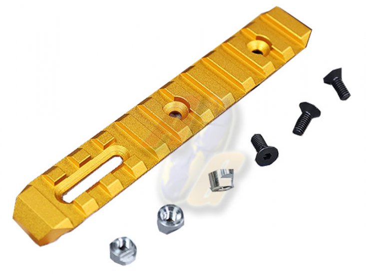 --Out of Stock--SLONG CNC M-Lok Rail ( 128mm/ Gold ) - Click Image to Close