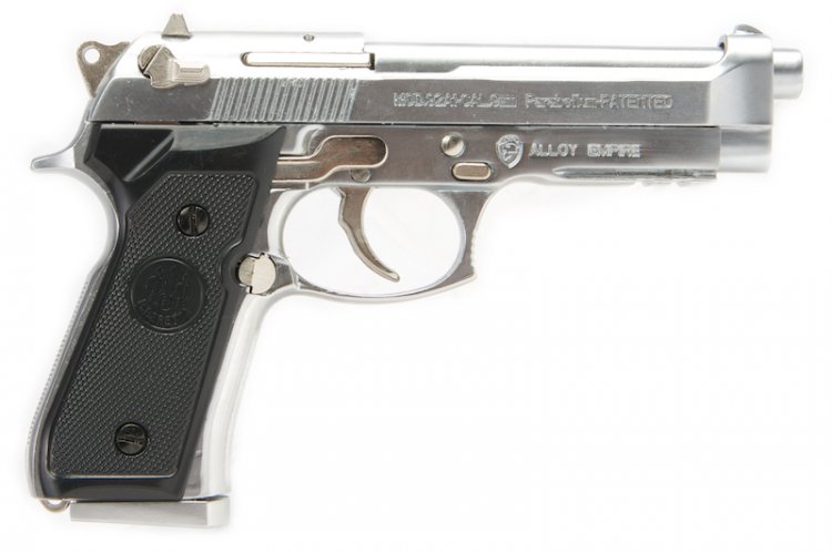 V-Tech 1/2 Scale M92F Mini Model Gun ( Shell Ejection/ Silver ) - Click Image to Close