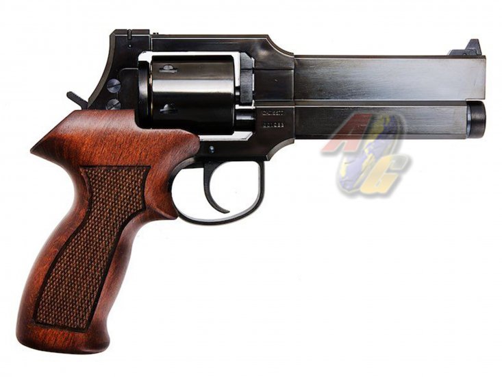 --Out of Stock--Marushin Mateba 5 inch Gas Revolver ( W Deep Black, Wood Grip ) - Click Image to Close