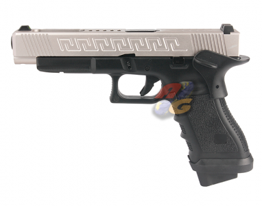 --Out of Stock--Army CNC Metal Slide H34 J Style GBB Pistol ( Powder Silver )