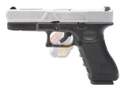 --Out of Stock--King Arms CNC Aluminium Custom GBB Pistol ( Silver/ Black )