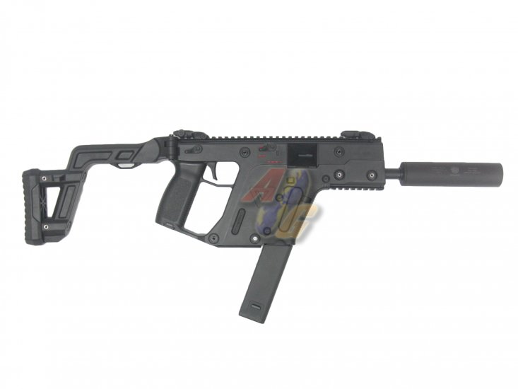 KRYTAC KRISS Vector AEG SMG Rifle with Mock Suppressor ( Black ) - Click Image to Close