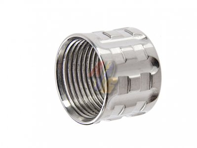 --Out of Stock--Airsoft Surgeon TP-Pro Knurled Thread Protector ( 14mm-/ Silver )