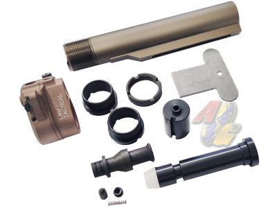 BJ Tac LT Style Stainless Steel Folding Stock Adapter Set For Tokyo Marui M4 Series GBB ( MWS ) ( DDC )