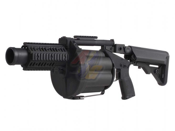 LDT MGL Grenade Launcher with Retractable Stock ( Black ) - Click Image to Close