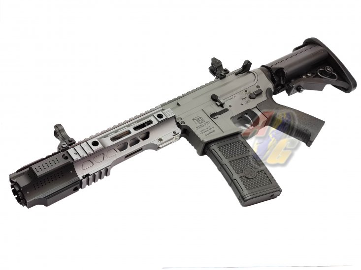 EMG Salient Arms Licensed GRY AR15 CQB AEG with Stubby Stock ( Gray ) - Click Image to Close
