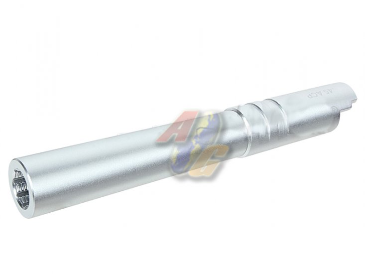 KF CNC Aluminum Outer Barrel For Tokyo Marui Hi-Capa 5.1 Series GBB ( Silver ) - Click Image to Close