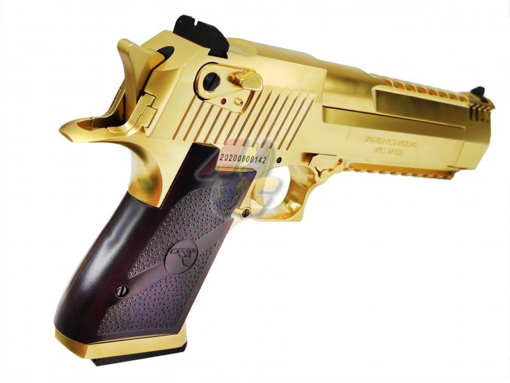 Cybergun/ WE Full Metal Desert Eagle L6 .50AE Pistol ( Gold/ Licensed by Cybergun ) - Click Image to Close