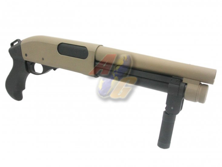 --Out of Stock--Golden Eagle M870 AOW Gas Pump Action Shotgun ( Tan ) - Click Image to Close
