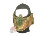 V-Tech V8 Strike Steel Half Face Mask(Italy WoodLand)