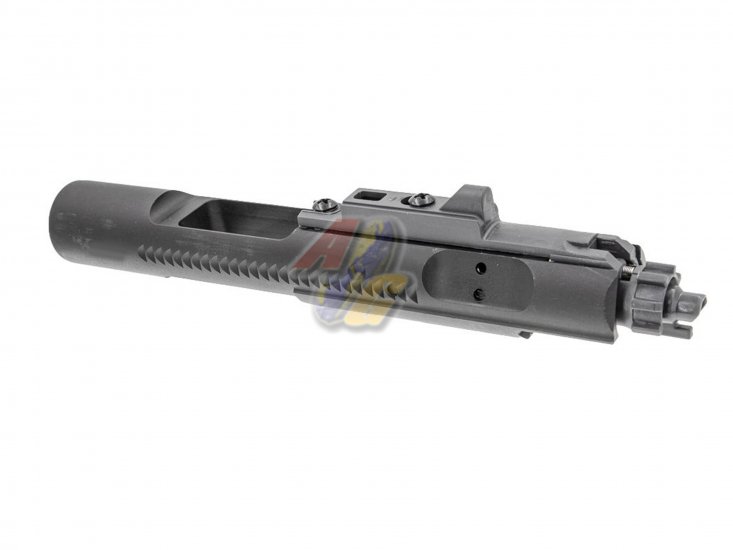 Angry Gun Monolithic Steel Complete Bolt Carrier with Gen.2 MPA Nozzle For Tokyo Marui M4 Series GBB ( MWS ) ( G-Style Marking/ Black ) - Click Image to Close