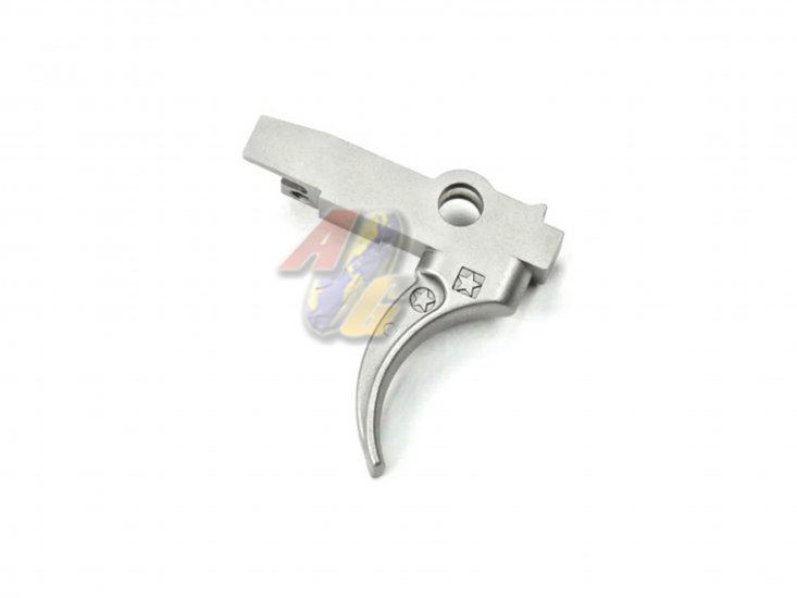 --Out of Stock--BJ Tac B*M Steel Trigger For Tokyo Marui M4 Series GBB ( MWS ) ( Silver ) - Click Image to Close