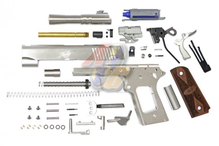 --Out of Stock--Mafioso Airsoft CNC M1911 Kimber Compact Complete GBB Kit ( Stainless Steel/ Hairline SV ) - Click Image to Close