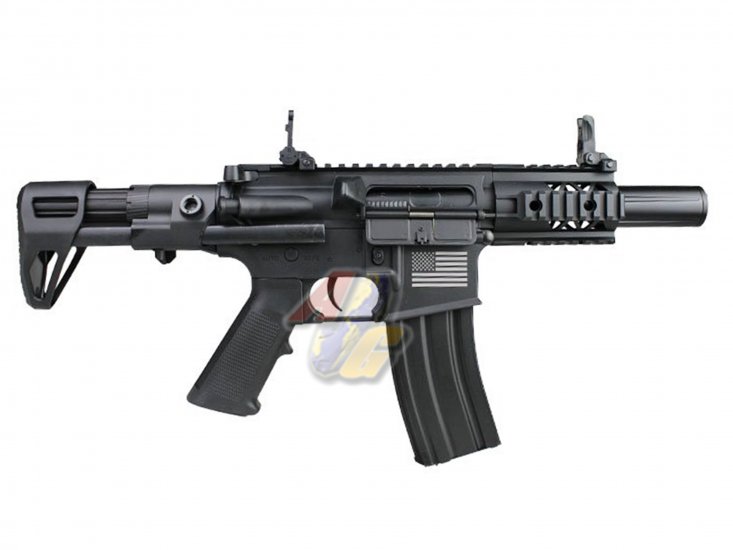 S&T M4 FF 3.5" SD PDW Challenger Line G3 AEG ( BK ) - Click Image to Close