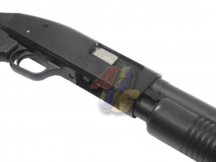 --Out of Stock--Tercel Mossberg M500 Gas Powered Pump Action Airsoft Shotgun Short Type 2 ( Black ) - Click Image to Close