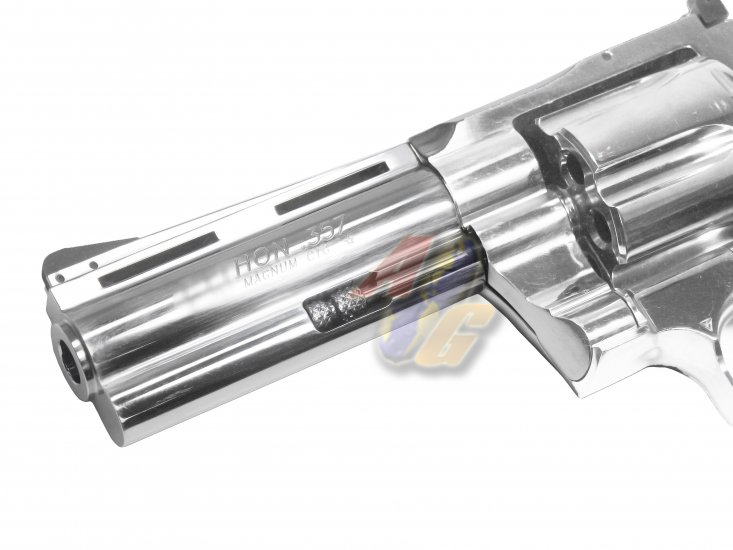 --Out of Stock--AGT Stainless Steel .357 4" Gas Revolver - Click Image to Close