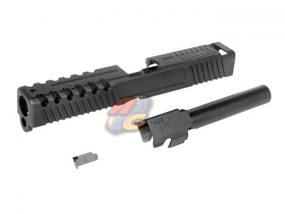 --Out of Stock--Thunder Airsoft Aluminum CNC IPSC Type Slide Set For Tokyo Marui H17 Series GBB ( BK )
