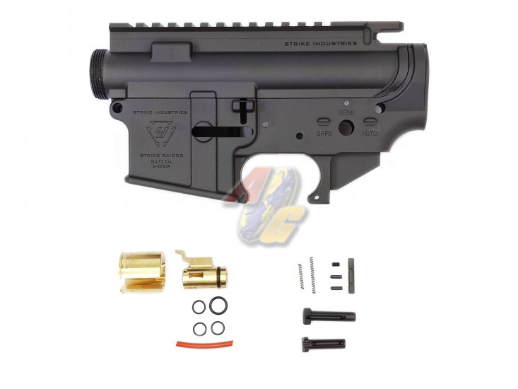 --Out of Stock--G&P MWS Forged Aluminum SI M4 Receiver Set with Hop-Up Chamber ( Black ) - Click Image to Close