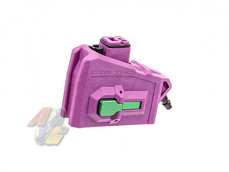 CTM HPA M4 Magazine Adapter For G Series, AAP-01 Series GBB ( Purple/ Green ) - Click Image to Close