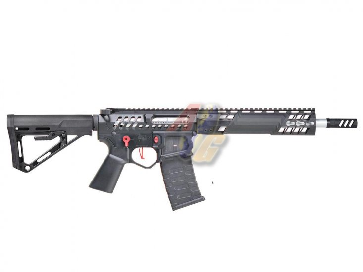 EMG F1 SBR BDR-15 AEG ( Black/ Red Switch/ RS-3 Stock ) ( by APS ) - Click Image to Close