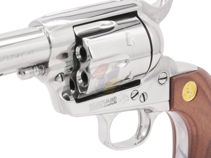 AGT Full Stainless Steel SAA 5.5 Inch Gas Revolver ( Stainless Mirror Finish ) - Click Image to Close
