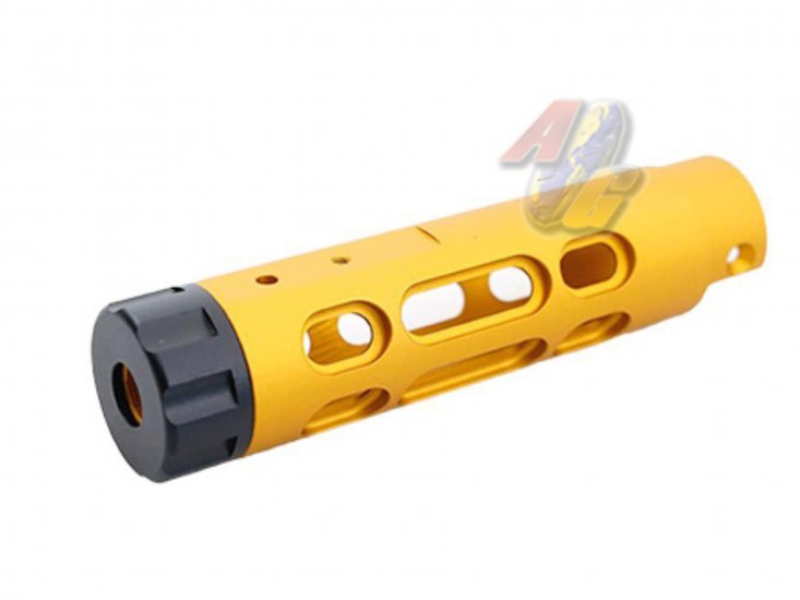 5KU CNC Aluminum Outer Barrel For Action Army AAP-01 GBB ( Type B/ Gold ) - Click Image to Close