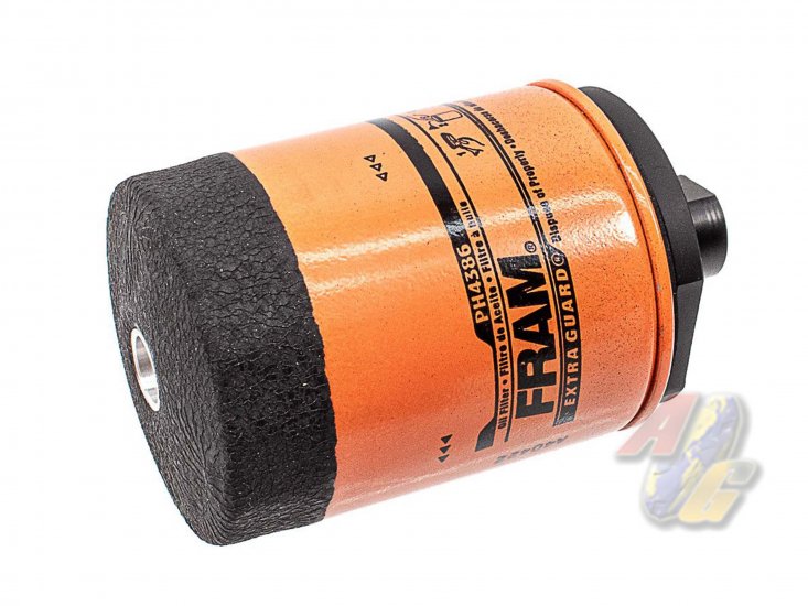 RJ Creation Oil Filter 14mm CCW Tracer Compatible Mock Barrel Extension ( Custom Made/ Grident Orange and Black ) - Click Image to Close
