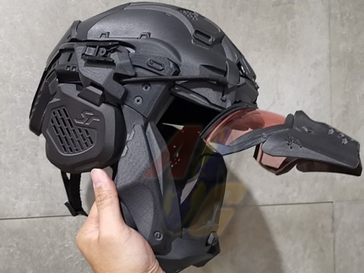 --Out of Stock--SRU Tactical Helmet Set ( Black ) - Click Image to Close