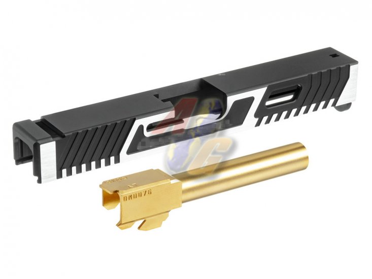 --Out of Stock--Gunsmith Bros G Style TTI 17 Slide Set ( Gold Barrel/ 2 Tone Slide ) - Click Image to Close