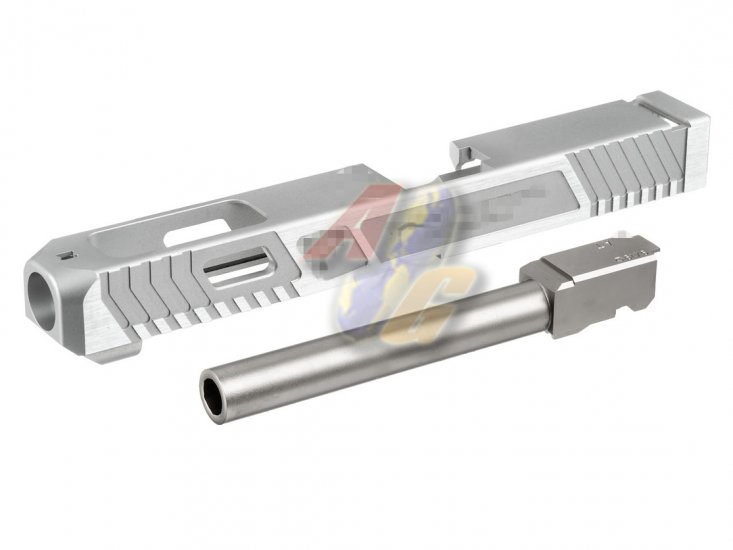 --Out of Stock--Gunsmith Bros G Style TTI 34 Slide Set ( Silver Barrel/ Silver Slide ) - Click Image to Close