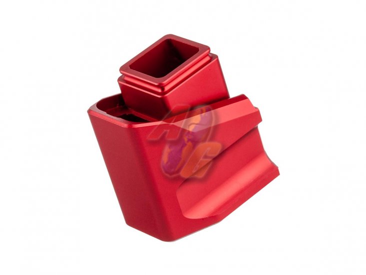 --Out of Stock--JDG Floyds Licensed Magazine Extension Pad For Tokyo Marui/ WE G Series GBB ( Red ) - Click Image to Close