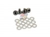 --Out of Stock--Airsoft Surgeon Stainless Steel Hexagon Screw Set For Marui 1911 (BK)