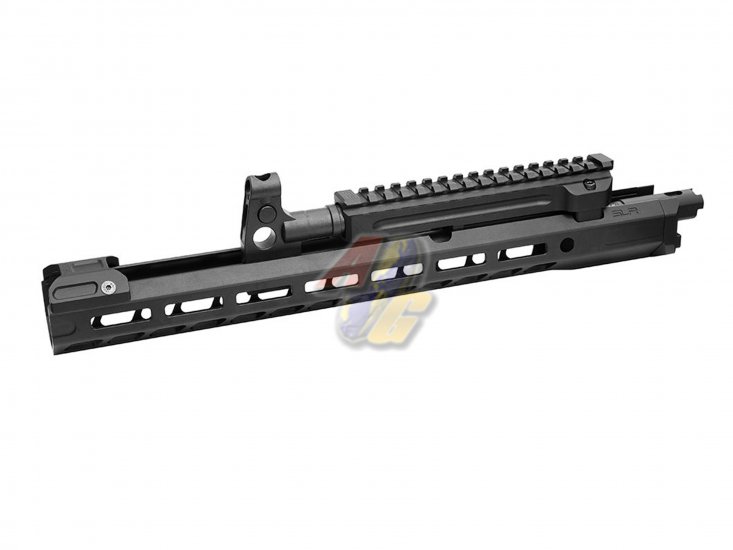 SLR Airsoftworks 14.7" Light M-Lok Extended Rail Conversion Kit Set For Tokyo Marui AKM GBB ( Black ) ( by DYTAC ) - Click Image to Close
