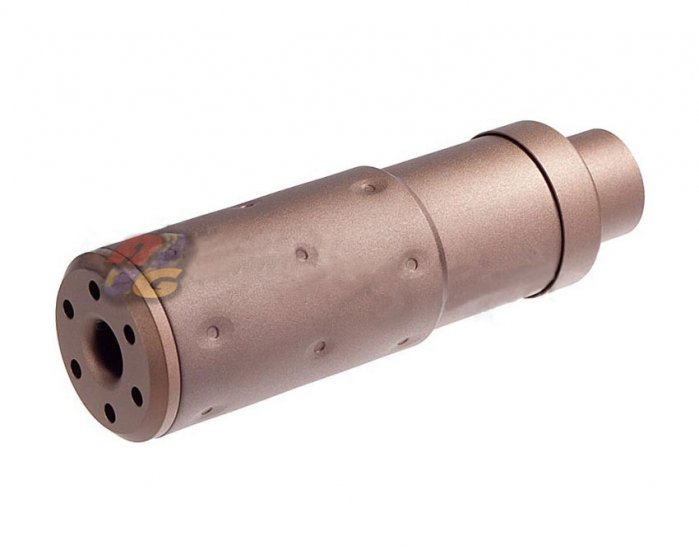 G&P Mini KAC Type Airsoft Suppressor ( 14mm+ / Sand ) - Click Image to Close