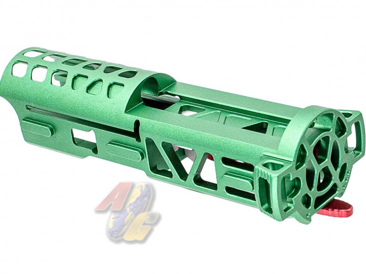 5KU Lightweight CNC Aluminum Bolt with Selector Switch For Action Army AAP-01 GBB ( Green ) - Click Image to Close