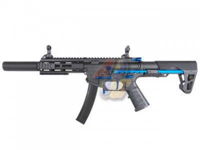 --Out of Stock--King Arms PDW 9mm AEG SBR SD ( Blue Black )