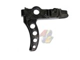 Wii CNC Hardened Steel Trigger D For Tokyo Marui M4 Series GBB ( MWS )