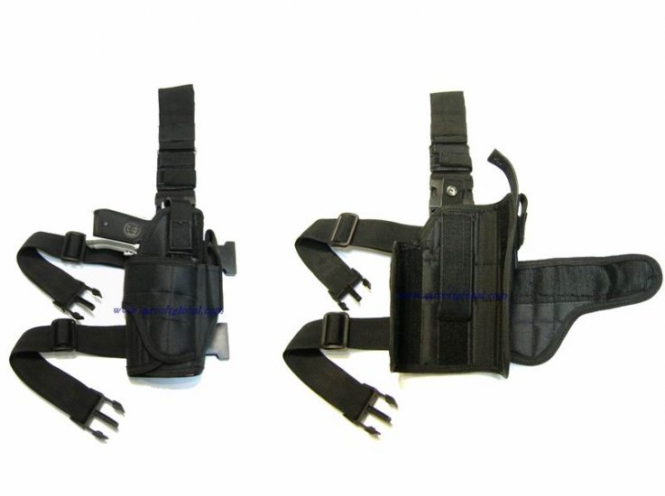 Odyssey Tornado Tactical Tough Holster (BK) Right - Click Image to Close