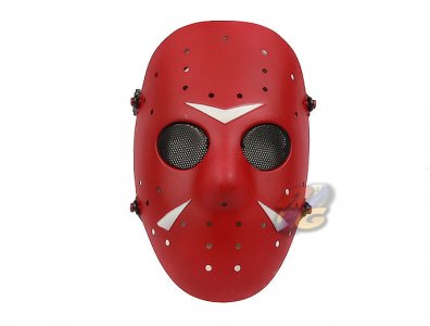 --Out of Stock--Zujizhe ( The Friday 13th ) Jason Wire Mesh Mask ( Red )