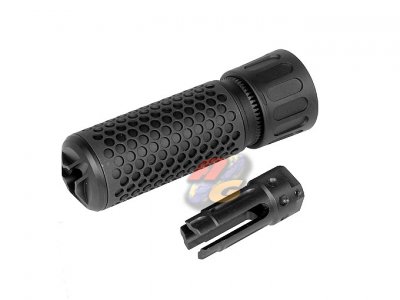 --Out of Stock--Knight's Armament Airsoft 556 QDC Airsoft Suppressor with Quick Detach Function 128mm ( 14mm+/ BK )