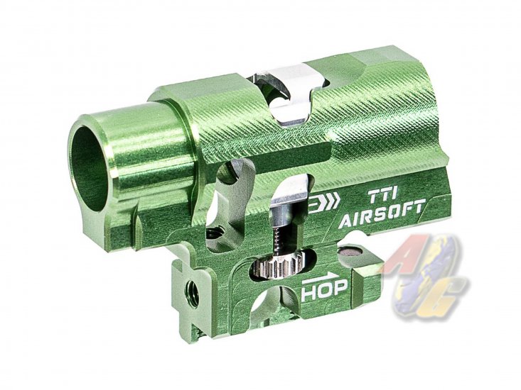TTI Airsoft Infinity Marui Spec Hi-Capa One Piece Full CNC TDC Hop-Up Chamber ( Green ) - Click Image to Close