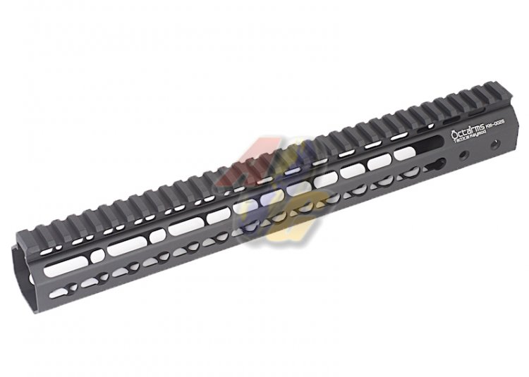 ARES Octarms 13.5 Inch Tactical KeyMod System Handguard Set ( Black ) - Click Image to Close