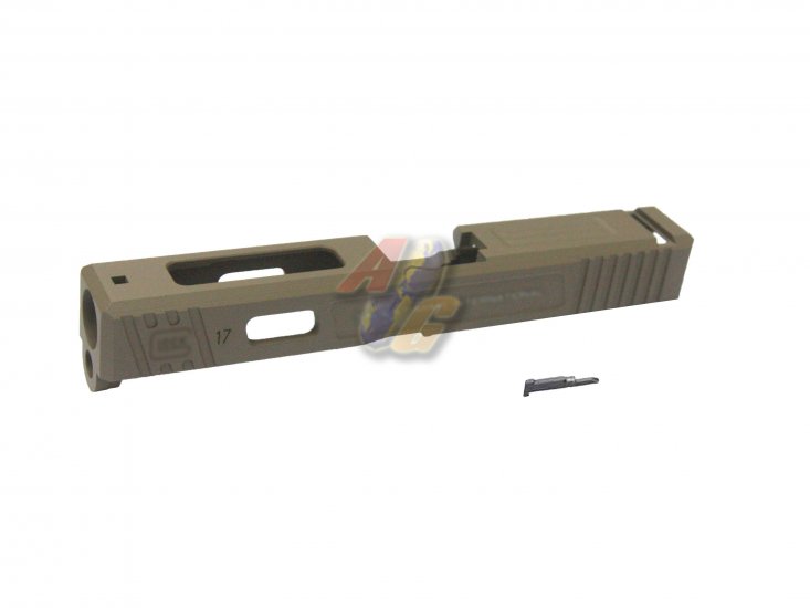--Out of Stock--Guarder Custom S-Style Aluminum Slide For Tokyo Marui H17 Series GBB ( Cerakote FDE ) - Click Image to Close