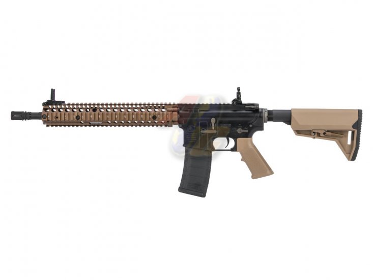 EMG Colt Licensed Daniel Defense 12.25 inch M4A1 SOPMOD Block 2 AEG ( DE/ by King Arms ) - Click Image to Close